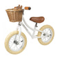 Banwood 'First Go!' Balance Bike & Basket - White