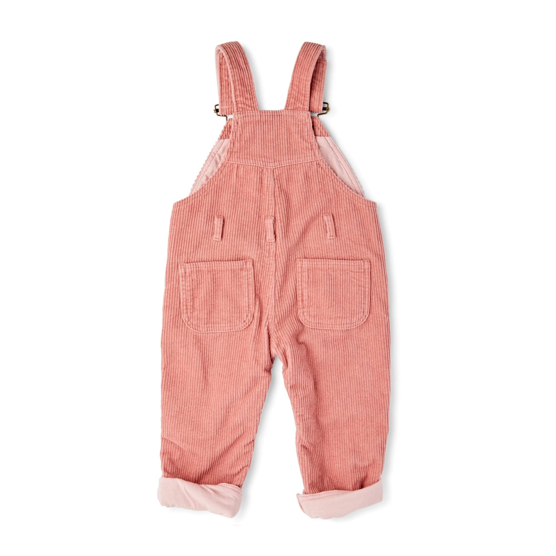 Dotty Dungarees Pink Chunky Cord Children's Dungarees
