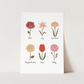 Flowers Art Print In White by Kid of the Village (6 Sizes Available)