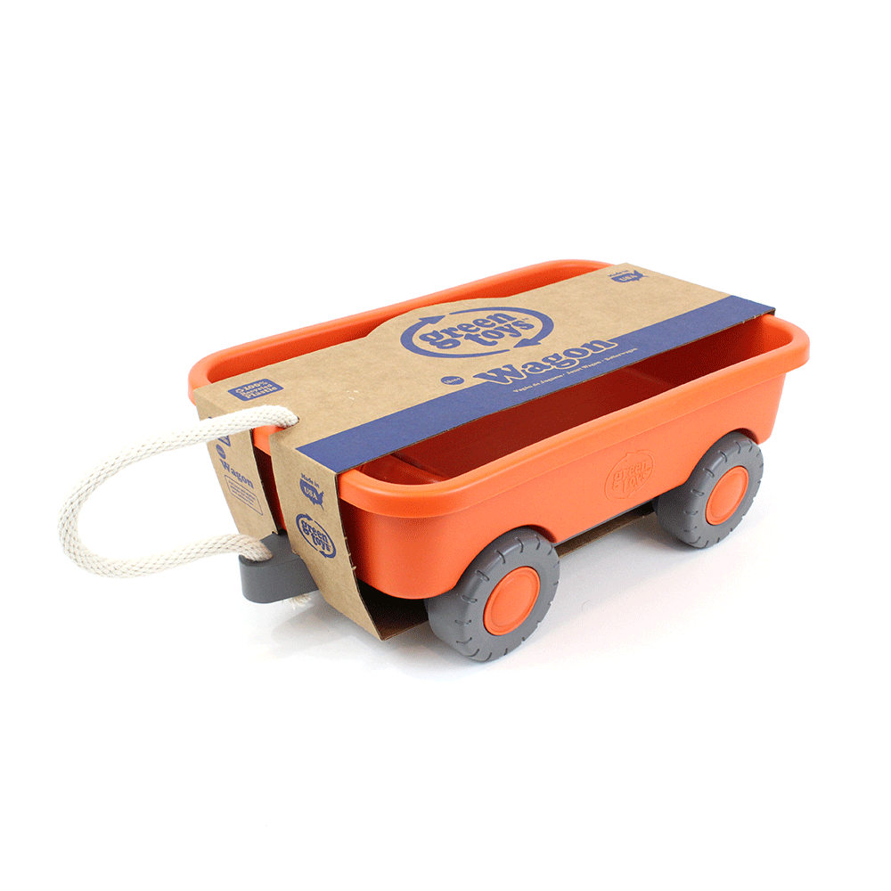 Green Toys Orange Pull-Along Wagon