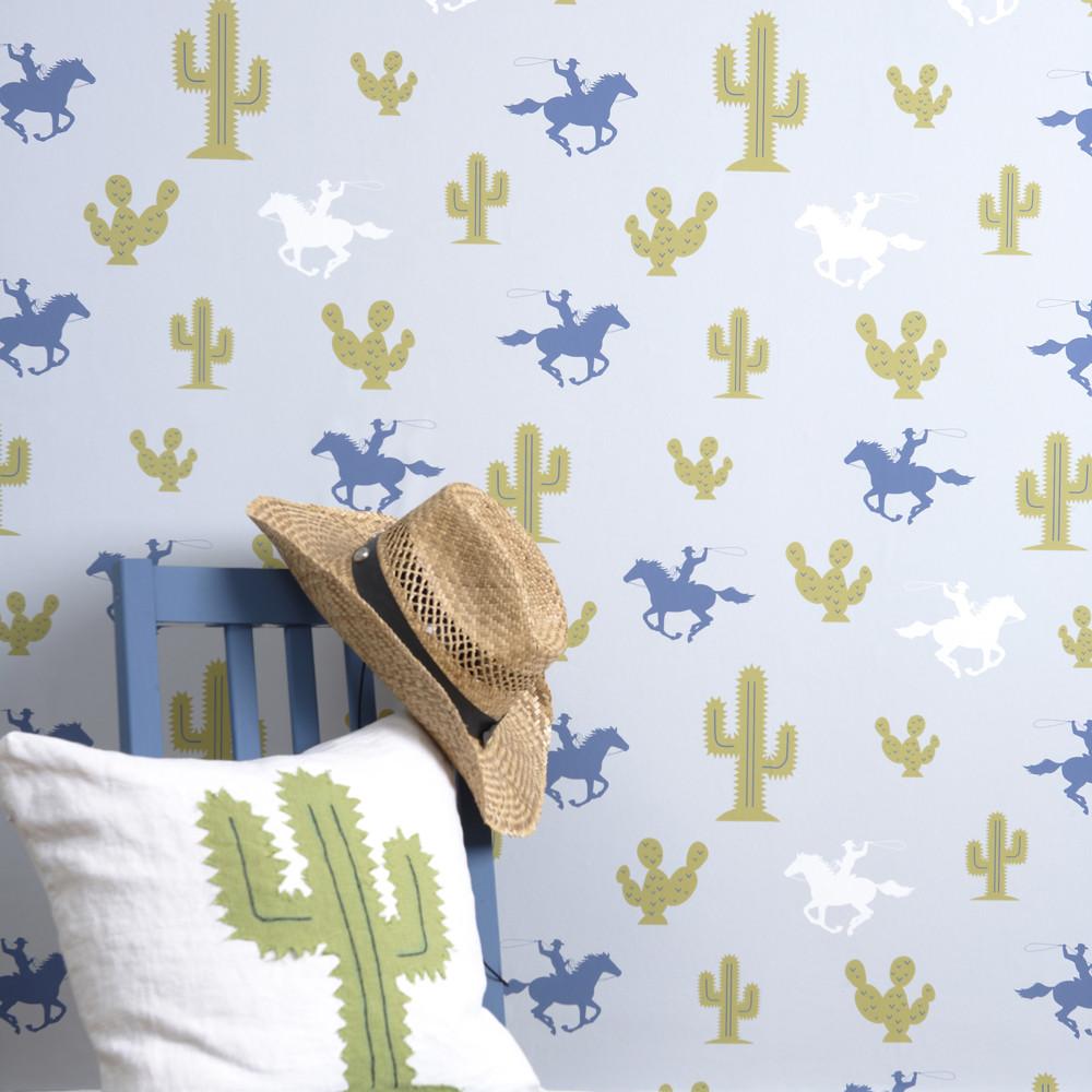 Wallpaper Roll Cactus Cowboy