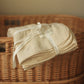 Avery Row Embroidered Muslin Blanket - Grasslands/Milky White