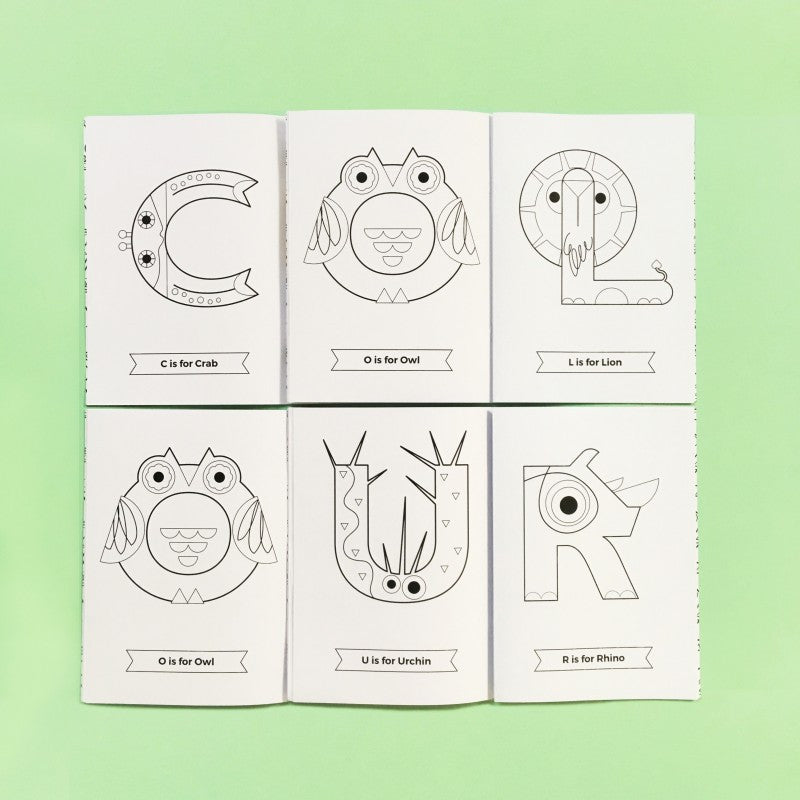 Children's Animal Alphabet Colouring Book by The Jam Tart