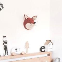 Fiona Walker Fox Felt Animal Wall Head - Mini | Soren's House