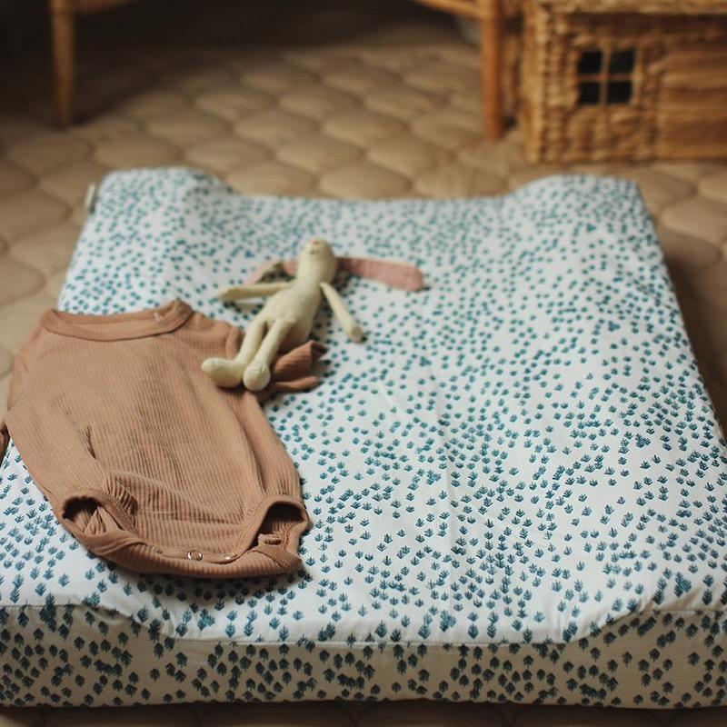 Avery Row Baby Changing Cushion Cover - Nordic Forest