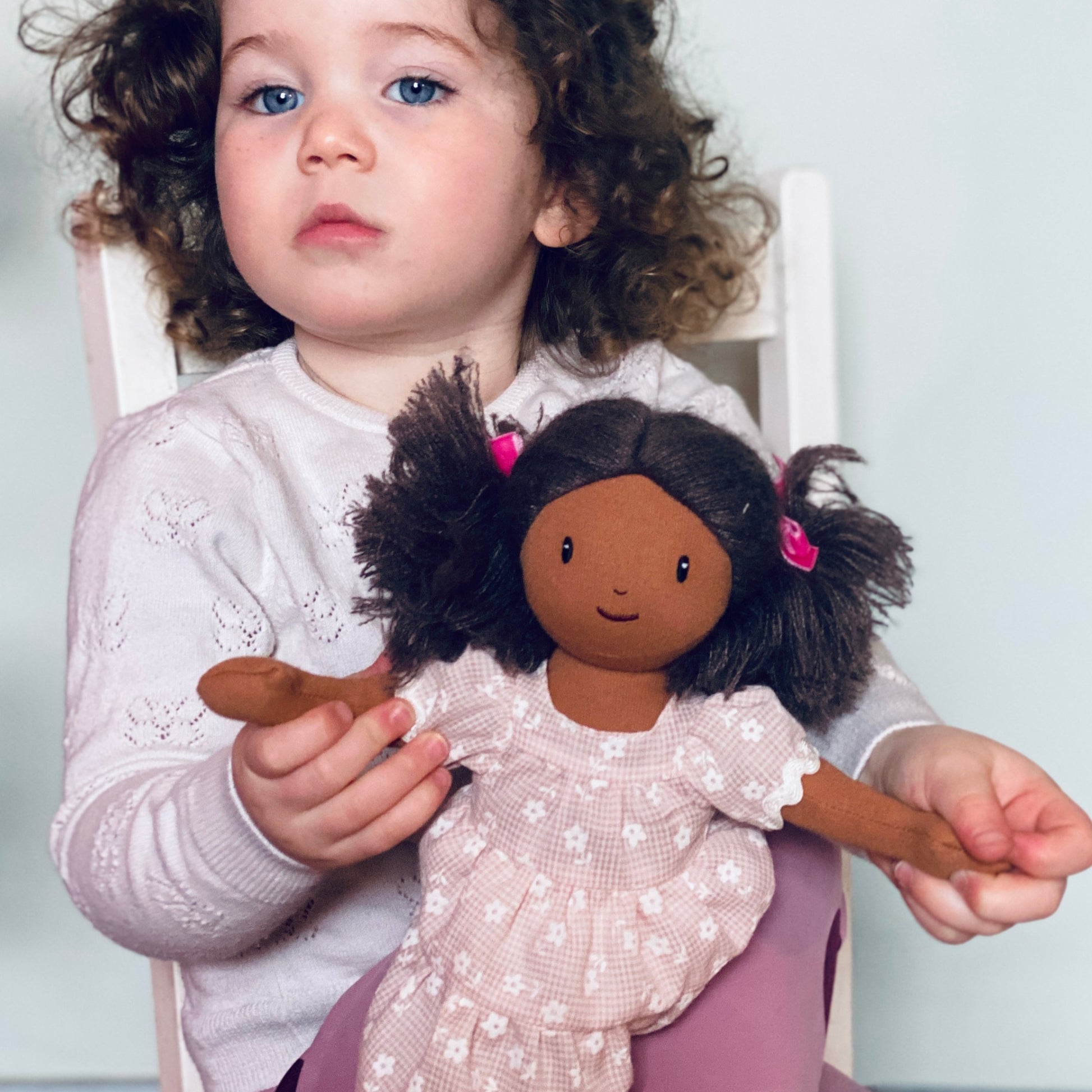 ThreadBear Design Mia Pink Rag Doll