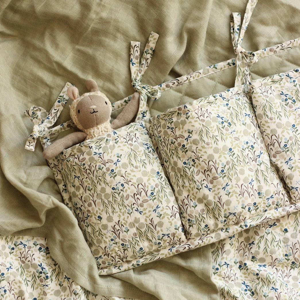 Avery Row Cot Organiser Pockets - Riverbank