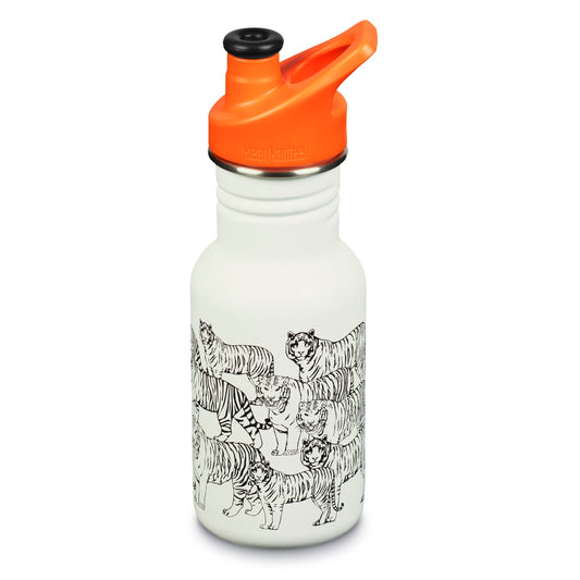 Klean Kanteen Kids Classic Sport Steel Drinks Bottle - 355ml - Tigers