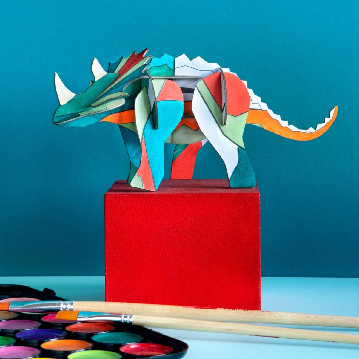 Studio Roof 3D Model - DIY Triceratops