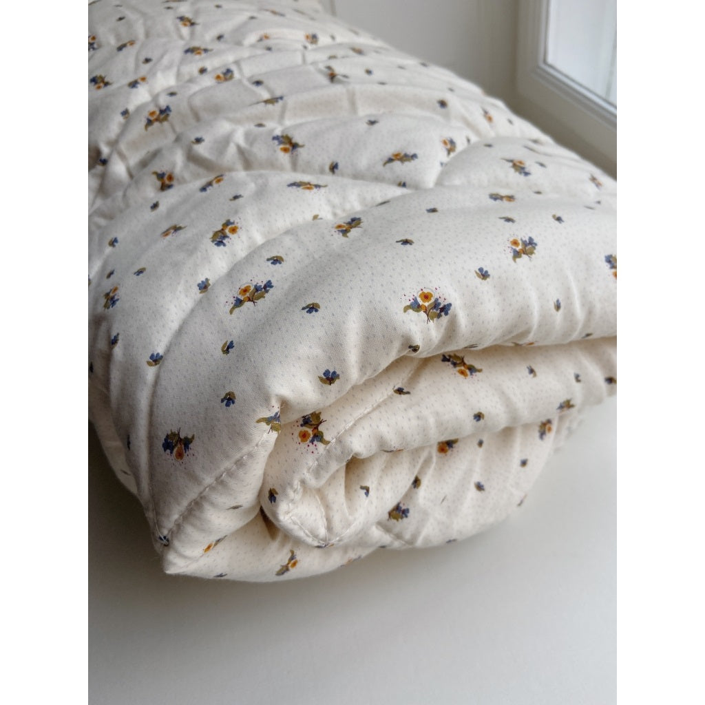 Konges Slojd Organic Cotton Baby Quilt - Flower Bouquet
