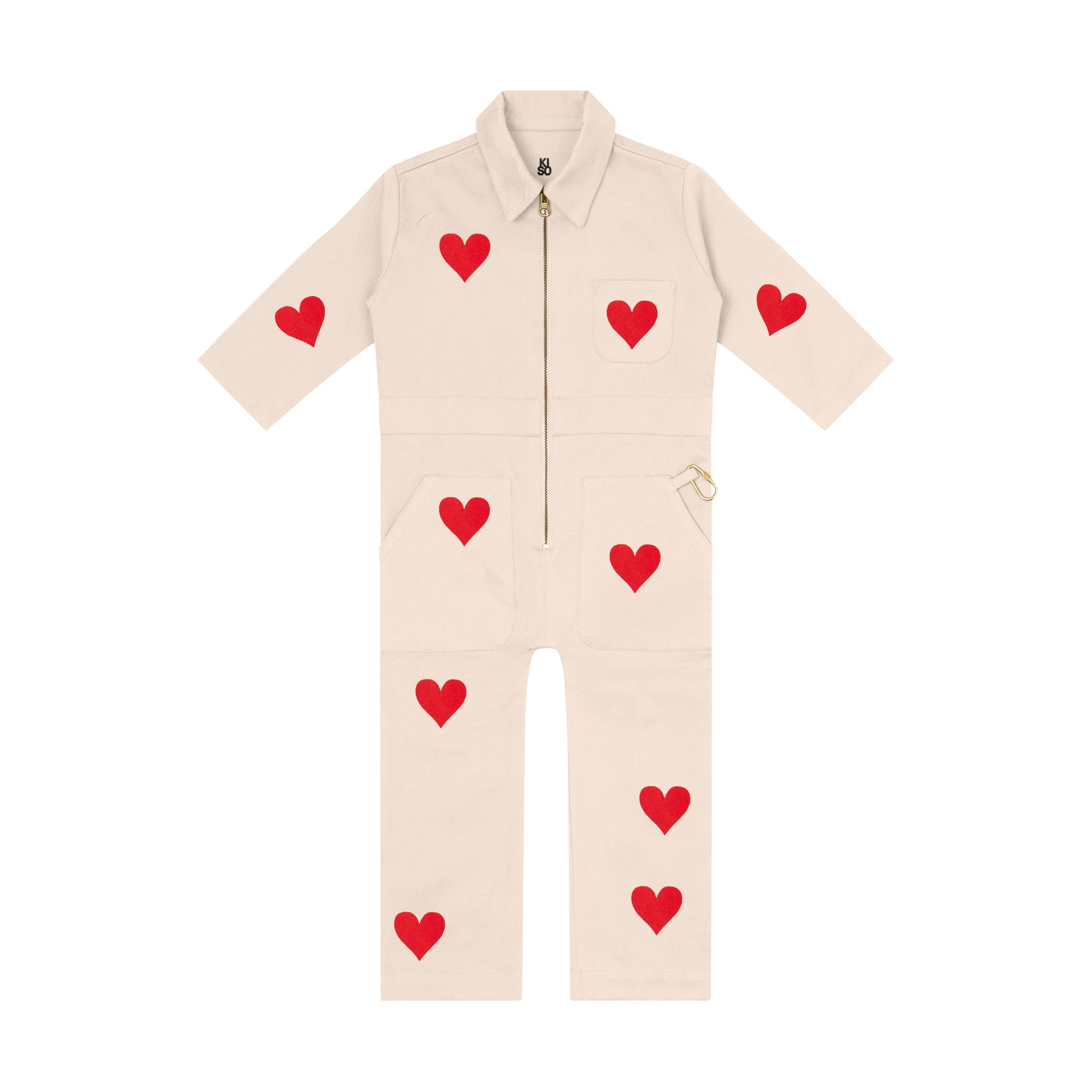 Kiso Apparel Organic Kids Boiler Suit - Kiss