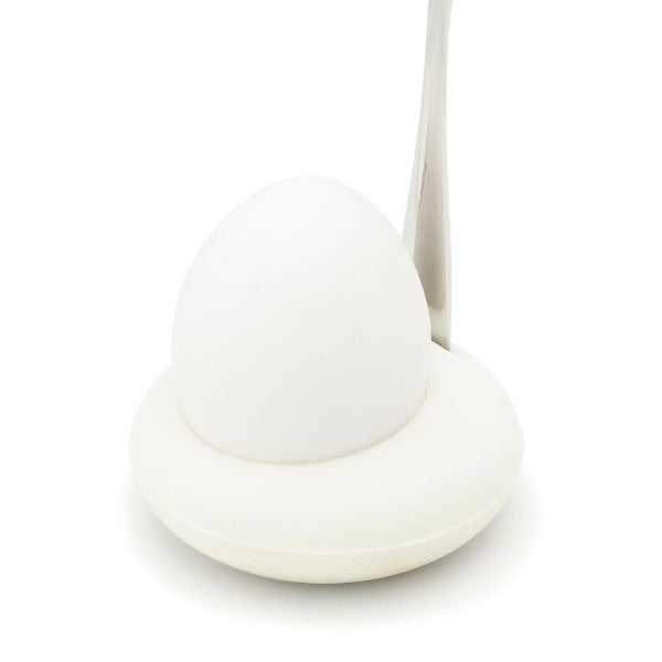 Modern design silicone eggcup by KG Design - White (Pack of 2)
