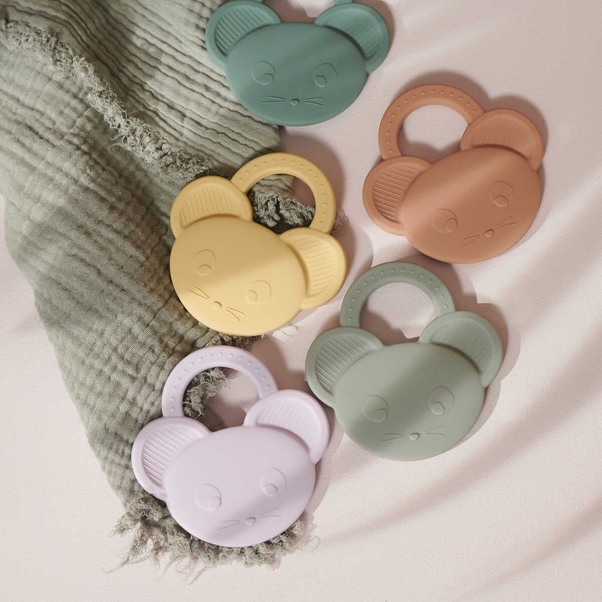 Liewood Gemma Teether - Mouse Peppermint