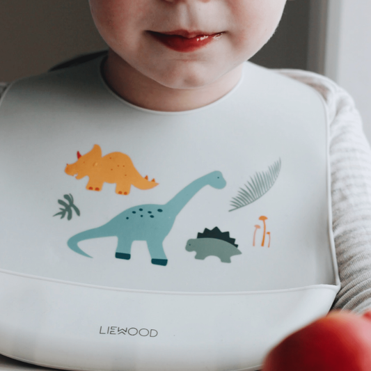 Liewood Tilda Silicone Bib 2-Pack - Dino Mix