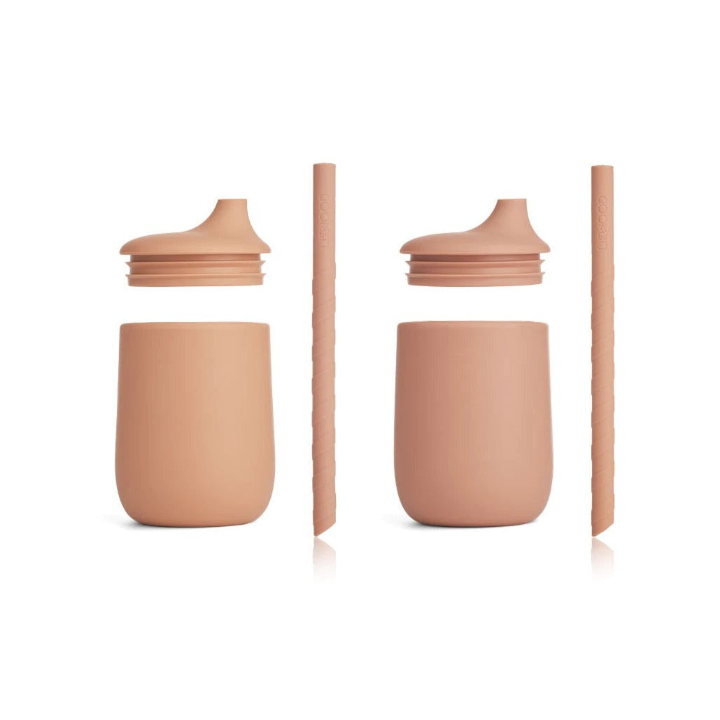 Liewood Ellis Sippy Cup - 2 Pk - Tuscany Rose/Pale Tuscany Mix