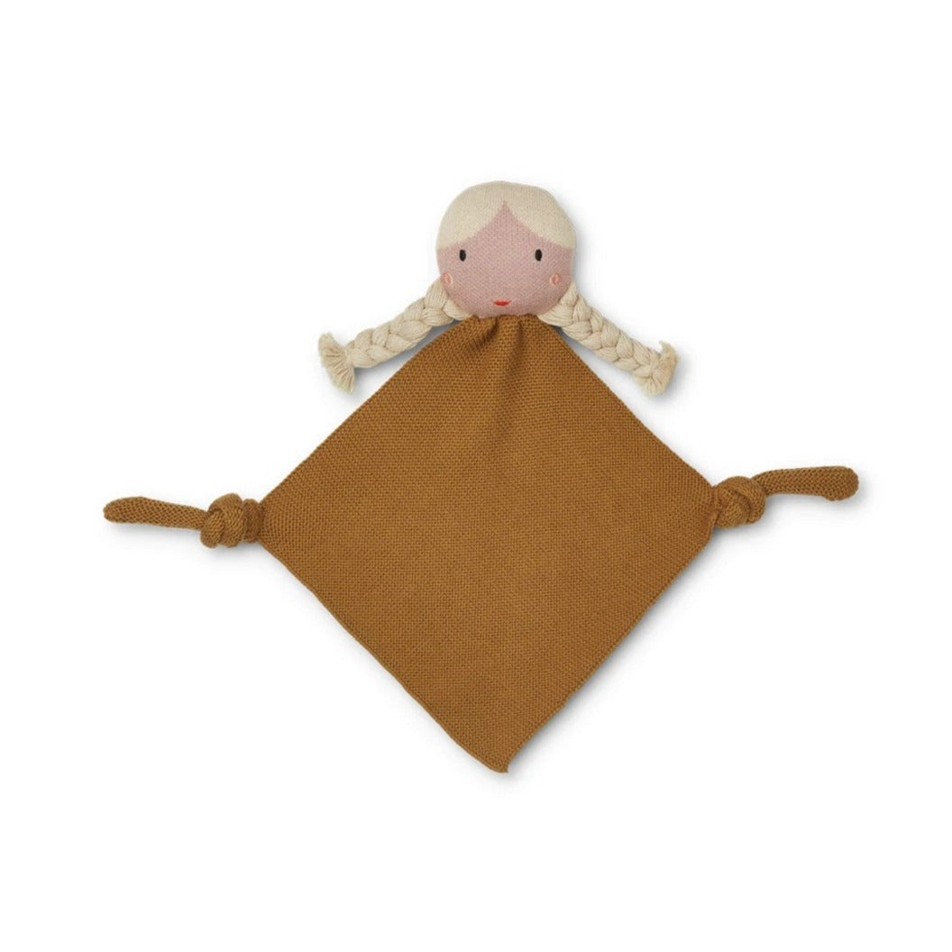 Liewood Alfie Organic Cuddle Cloth - Doll Golden Caramel