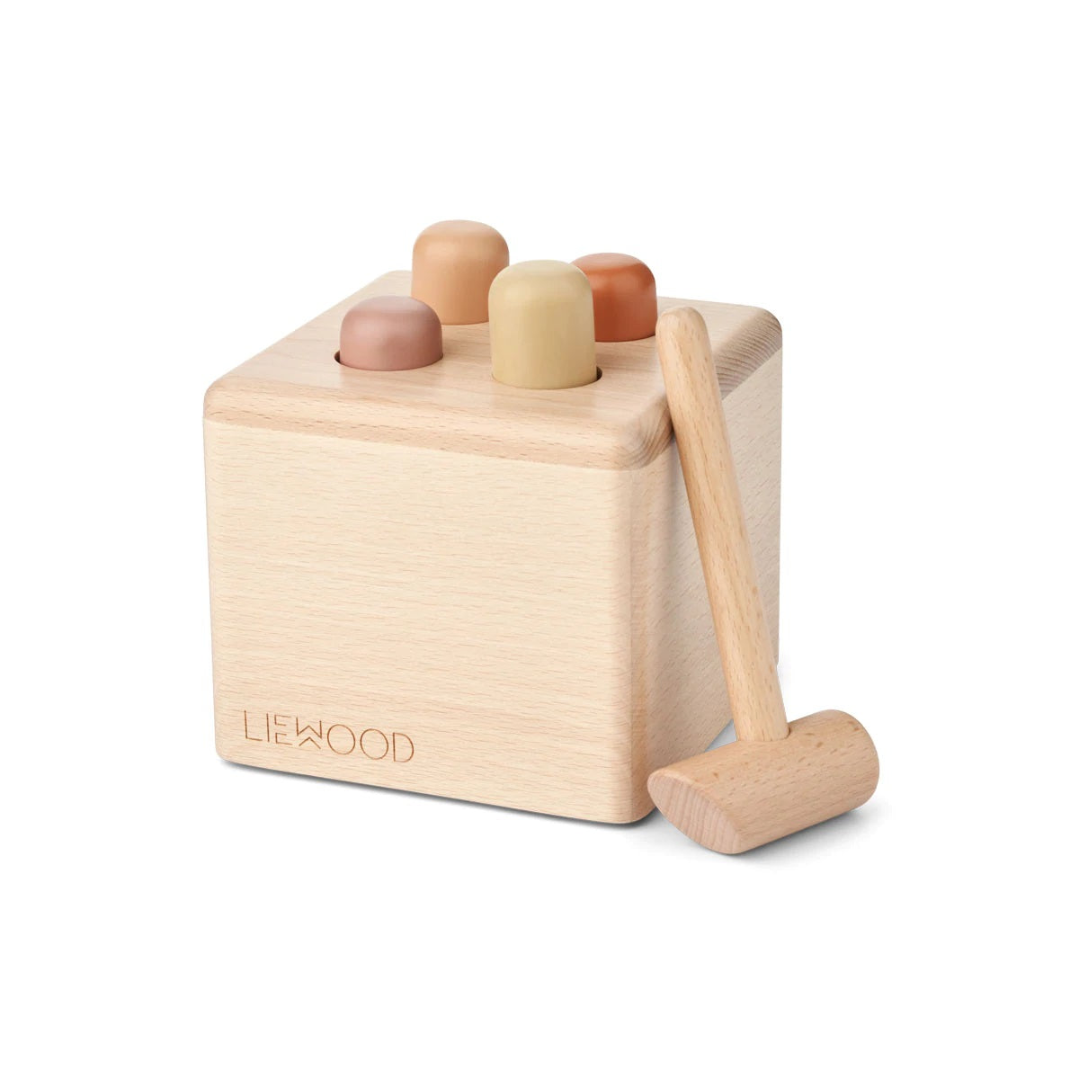 Liewood Kirk Wooden Hammer Toy - Rose Multi Mix