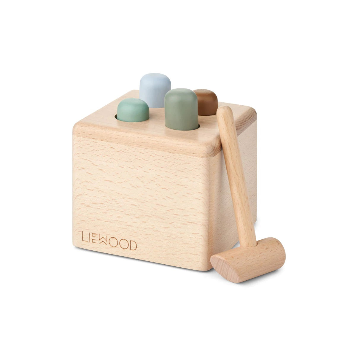 Liewood Kirk Wooden Hammer Toy - Blue Multi Mix