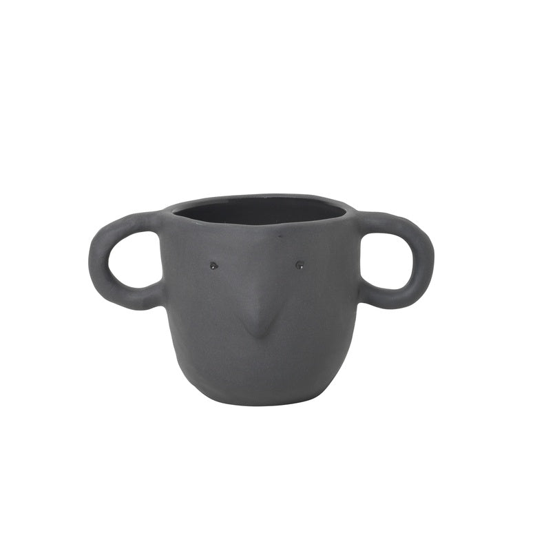 Mus Plant Pot Dark Grey Small