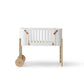 Oliver Furniture Wood Co-Sleeper Incl. Bench Conversion - White/Oak