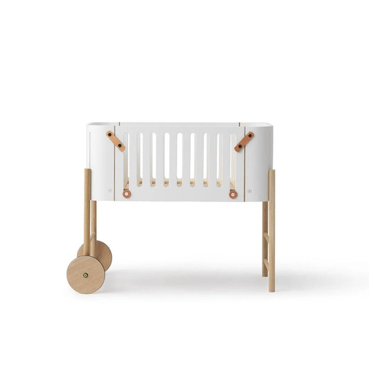 Oliver Furniture Wood Co-Sleeper Incl. Bench Conversion - White/Oak