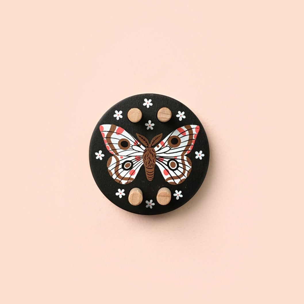 Wooden Extra Small Butterfly Pom Pom Maker by Pom Maker x Oana Befort - Black