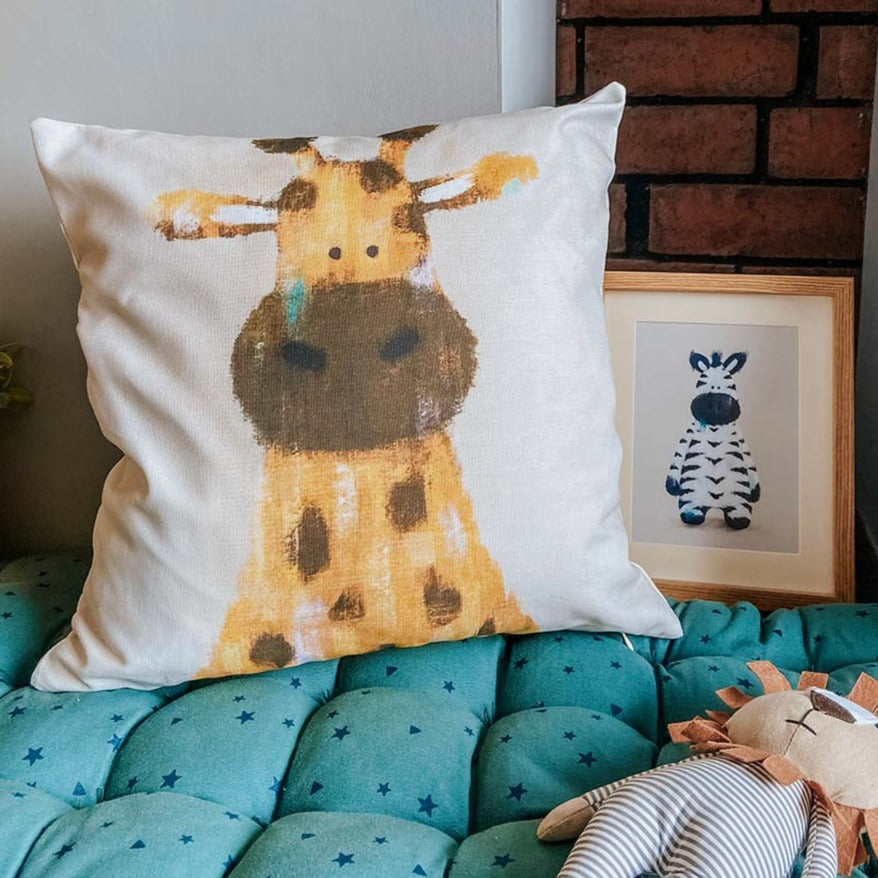 Tigercub Prints Safari Giraffe Nursery Cushion Cover
