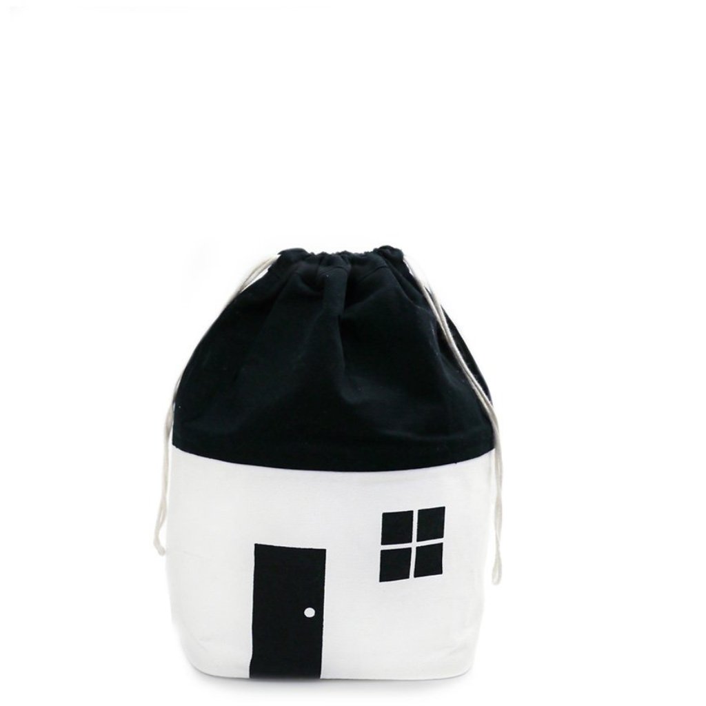 Organic Monochrome Small Storage Bag by Rock & Pebble | Soren's House