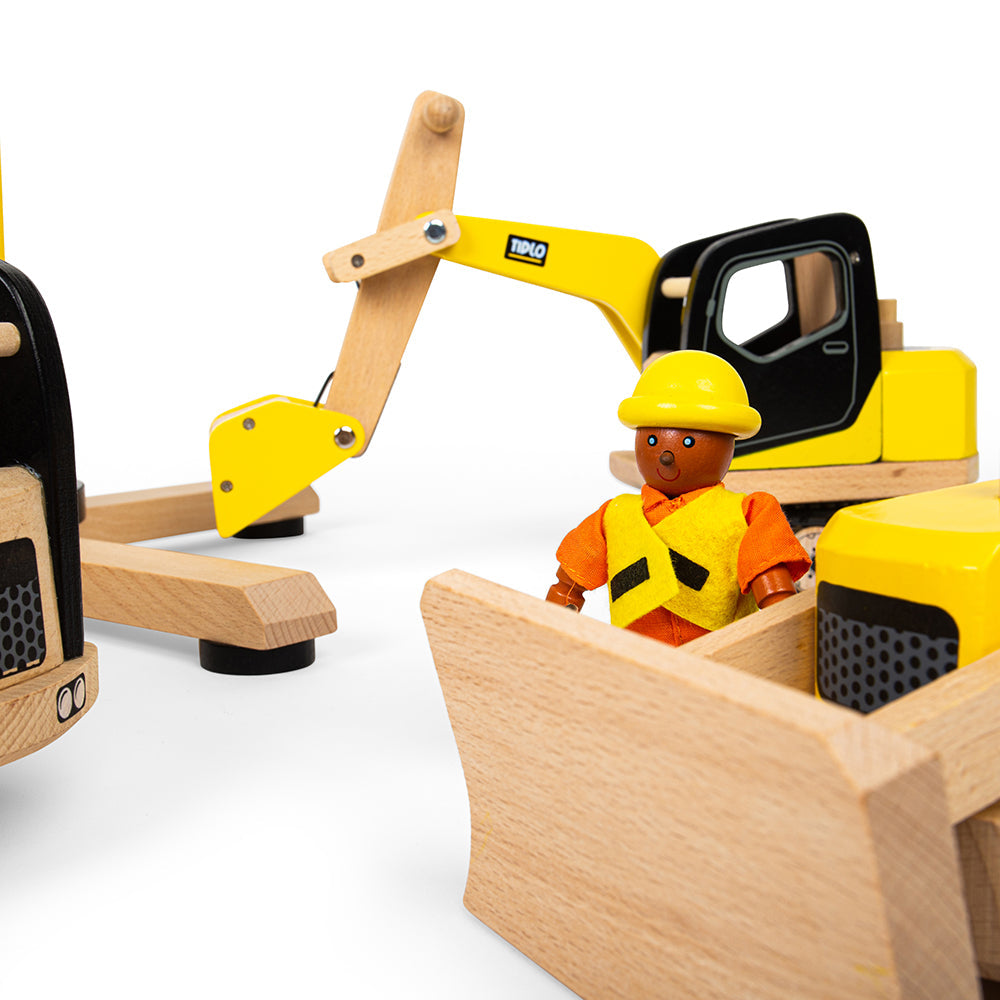 Tidlo Wooden Construction Toy Bundle