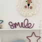 heykiddostudio 'Smile' Word Wall Sign