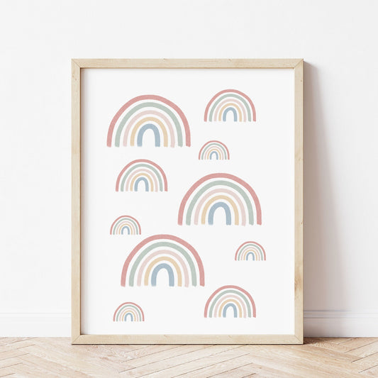 Products Spring Rainbows Art Print By The Little Jones