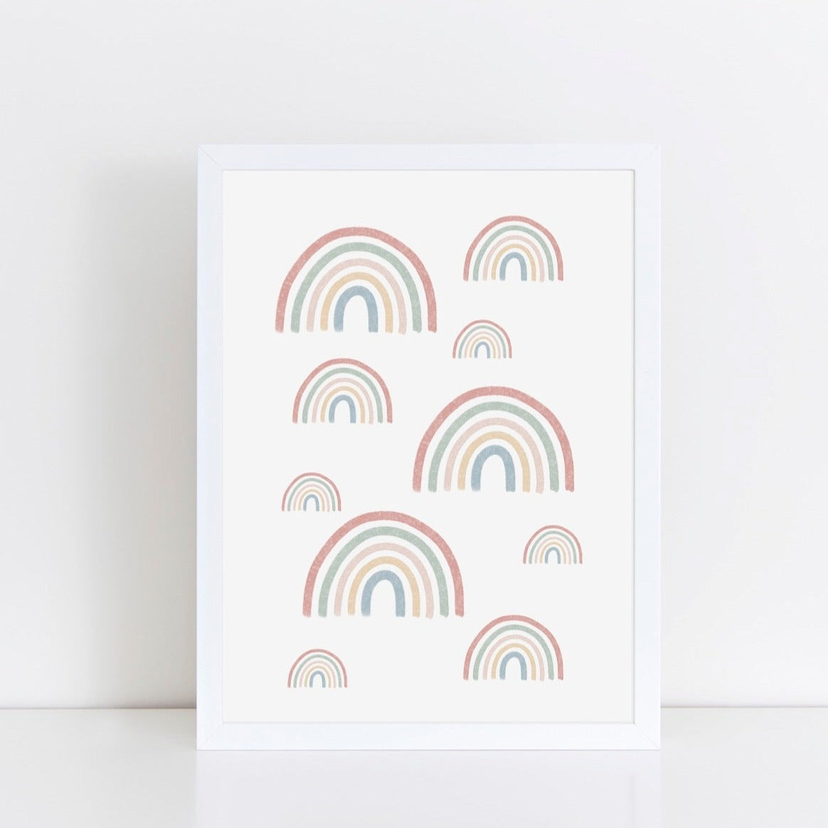 Products Spring Rainbows Art Print By The Little Jones