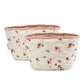Avery Row Small Quilted Storage Baskets Set of 2 - Peaches