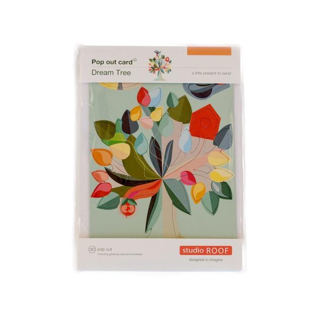 Studio Roof 3D Model Greeting Card - Dream Tree