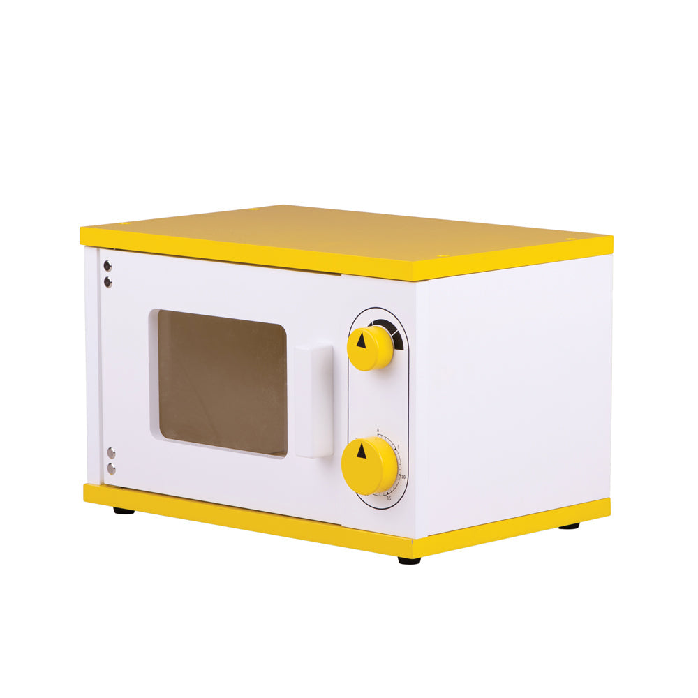 Tidlo Wooden Toy Microwave - Yellow