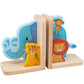 Tidlo Wooden Jungle Animal Bookends