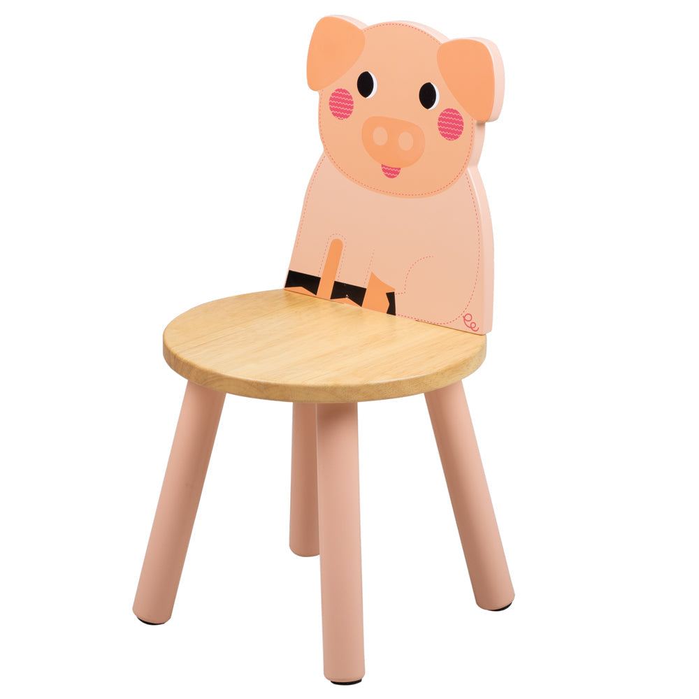 Tidlo Wooden Pig Chair