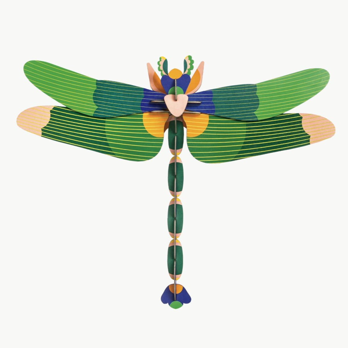 Studio Roof 3D Model Wall Decor - Giant Green Dragonfly