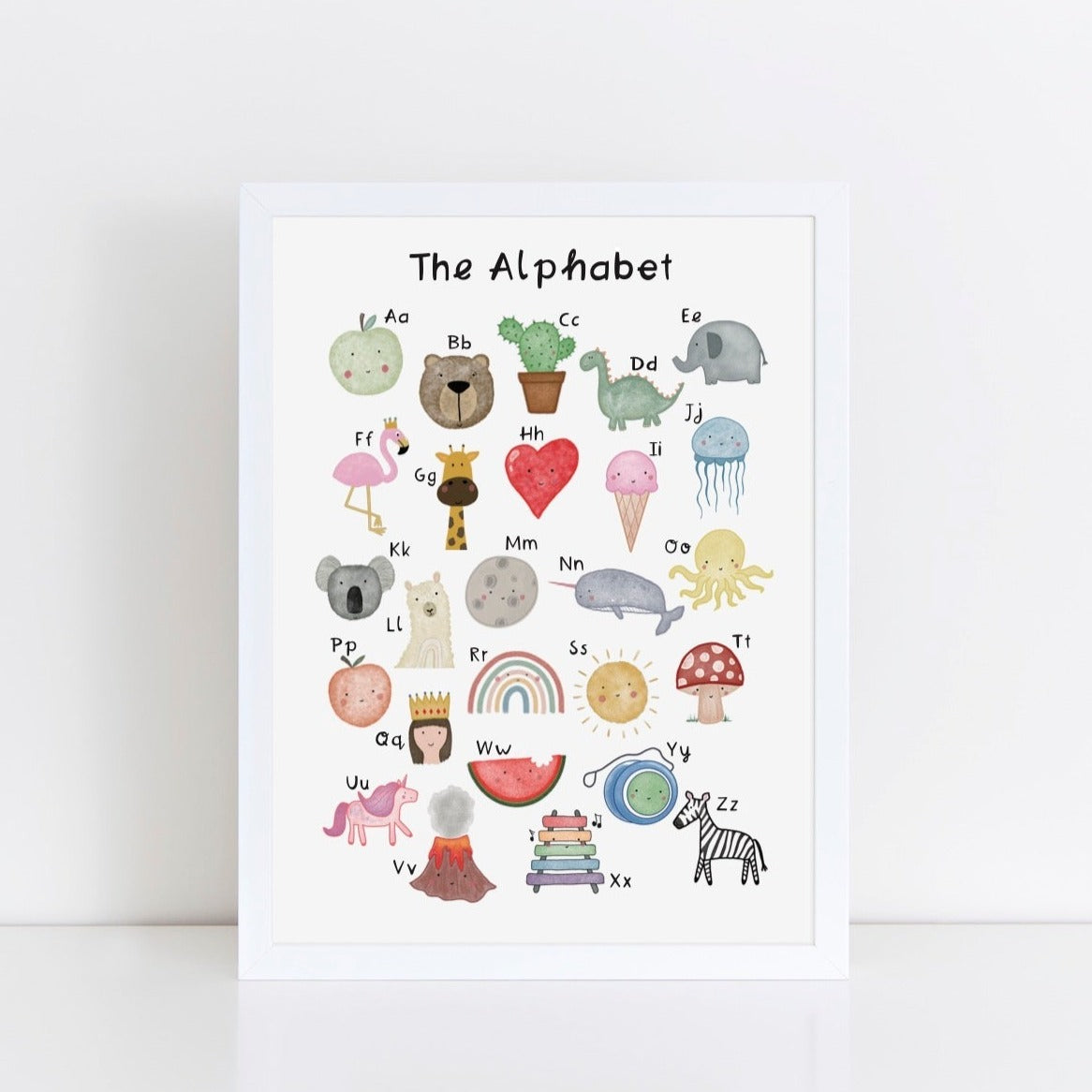 The Alphabet Art Print by The Little Jones (15 Sizes Available)