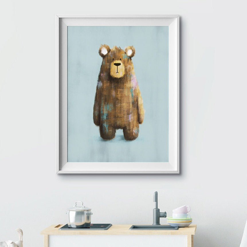 Tigercub Prints Woodland Bear Nursery Print – Soren's House