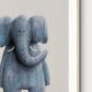 Tigercub Prints Neutral Elephant Safari Nursery Print