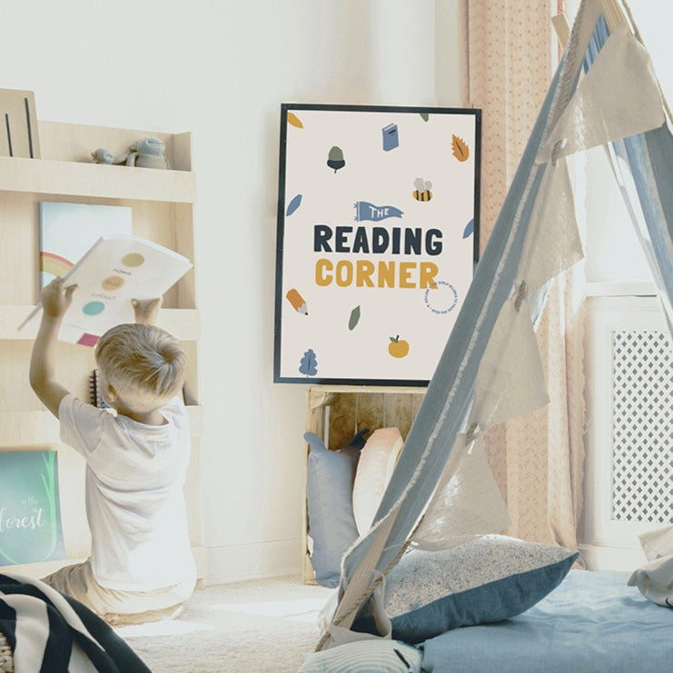 Tigercub Prints The Reading Corner Nursery Print – Soren's House