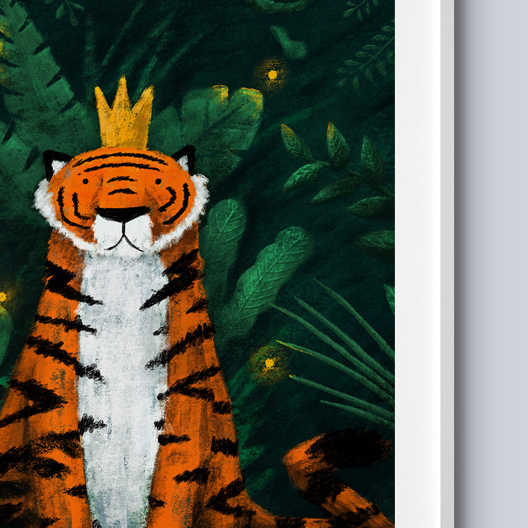Tigercub Prints Jungle Tiger King Nursery Print