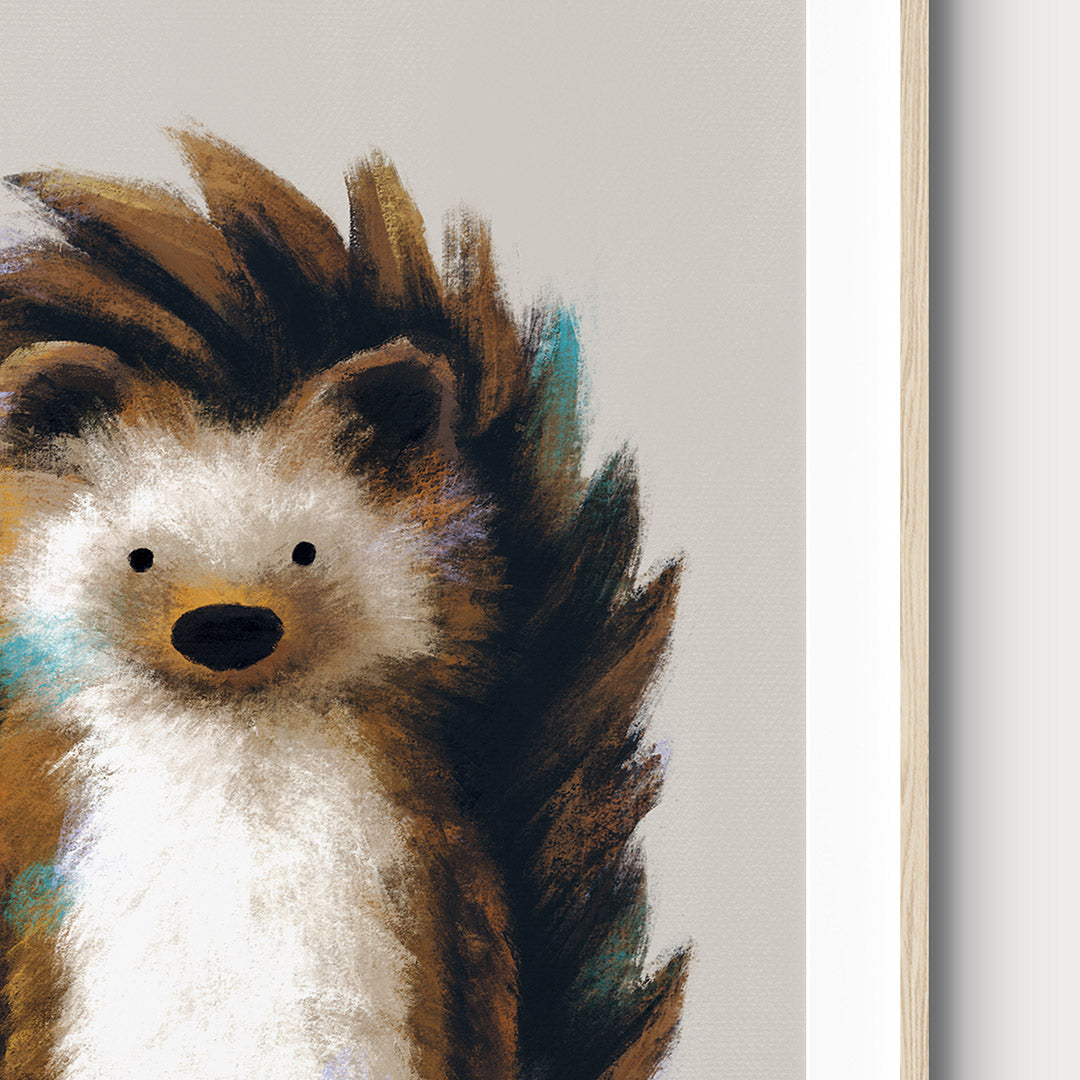 Tigercub Prints Woodland Hedgehog Nursery Print – Soren's House