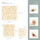 Wild & Stone Beeswax Eco Food Wraps - Honeycomb - 4 Pack