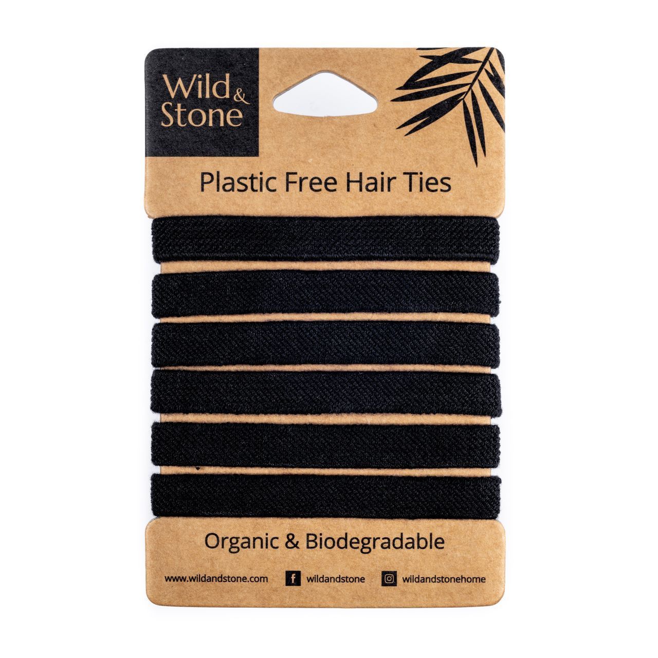& Plastic Free Hair Ties 6 Pack
