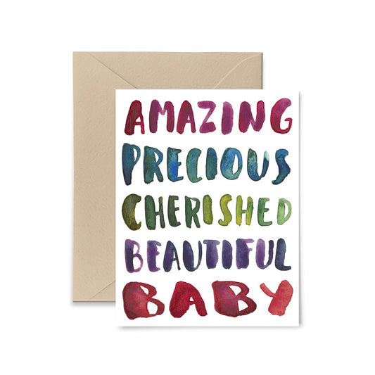 Amazing Baby Greeting Card by Little Truths Studio
