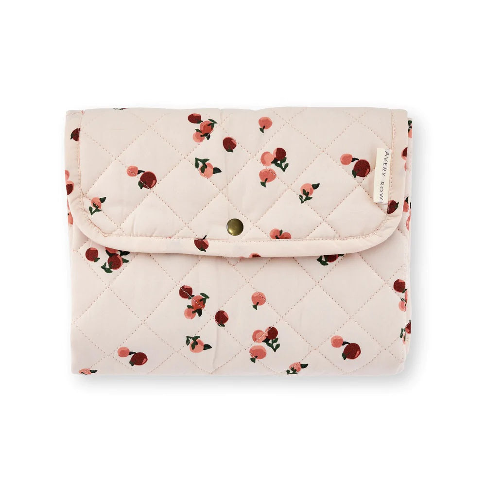 Avery Row Travel Baby Changing Mat - Peaches