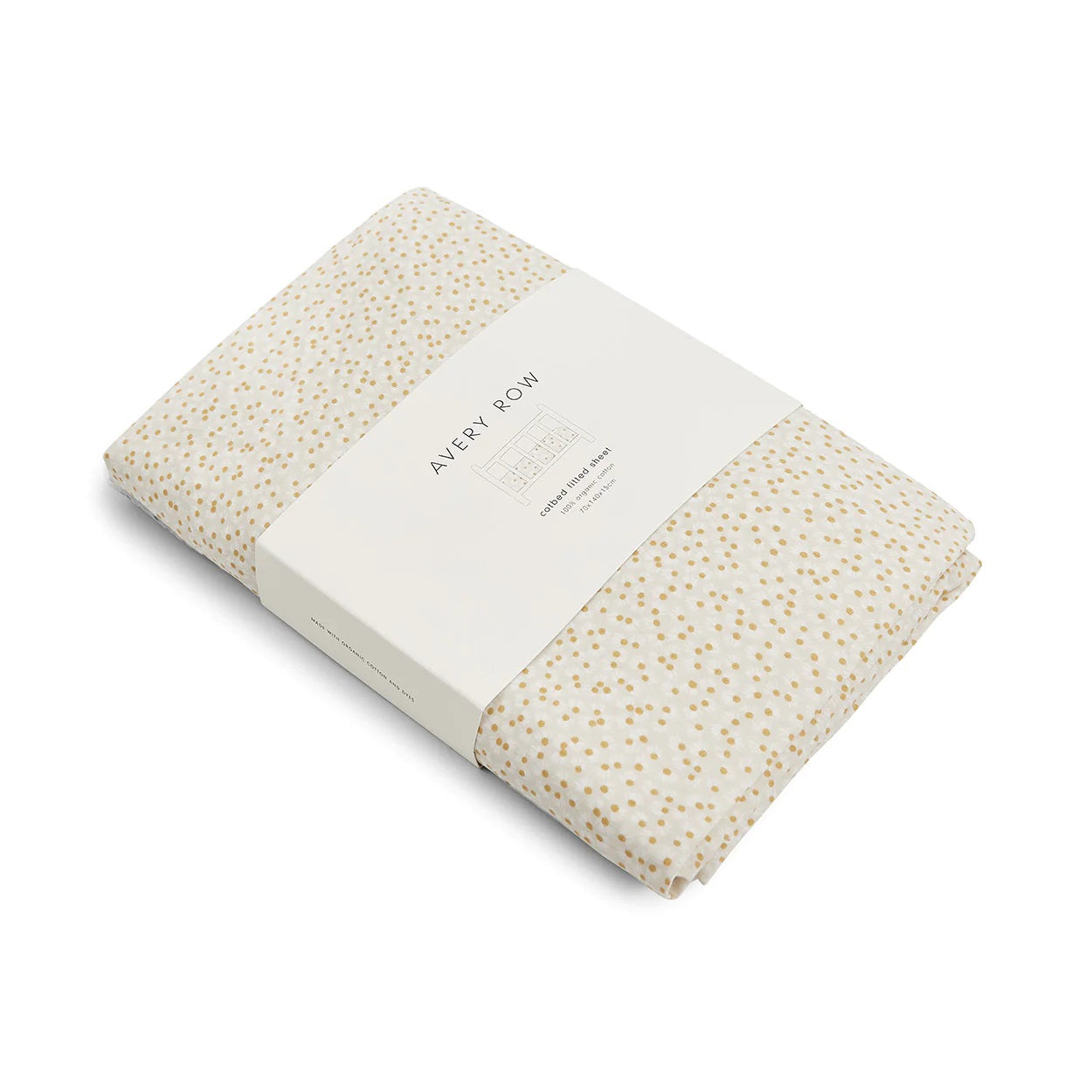 Avery Row Cotbed Fitted Sheet - Daisy Meadow