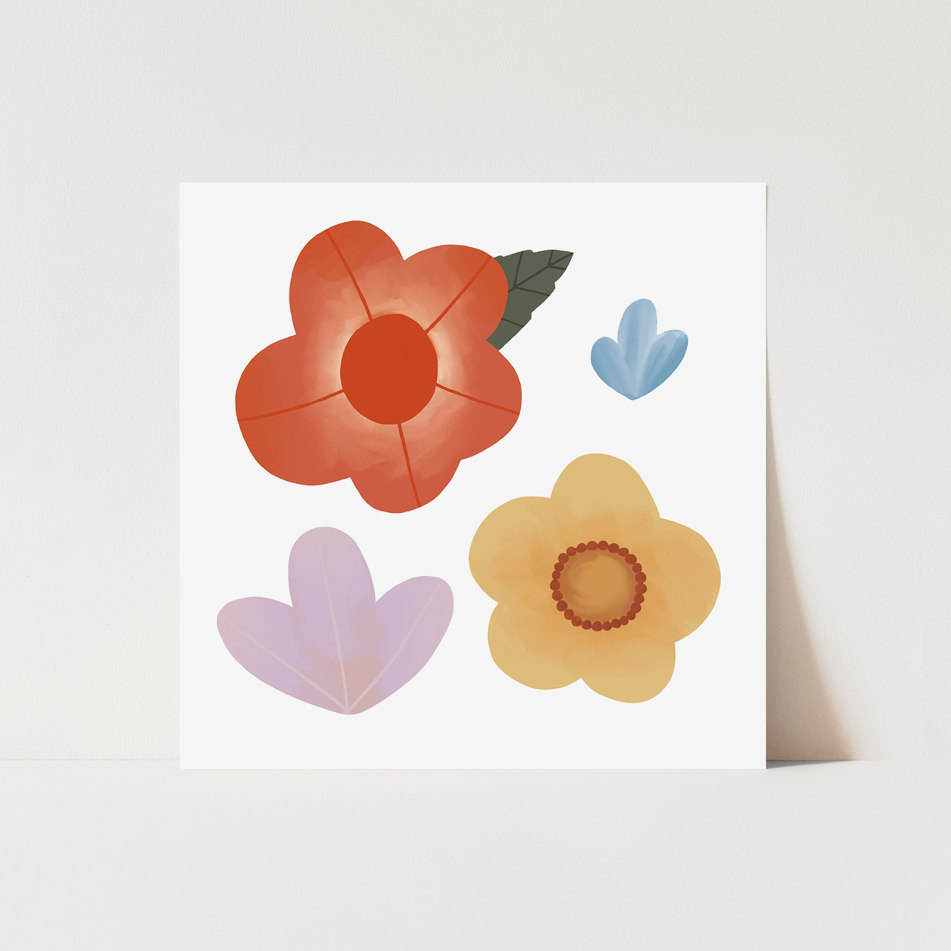 Growing Love Flower Art Print by Kid of the Village (2 Sizes Available)